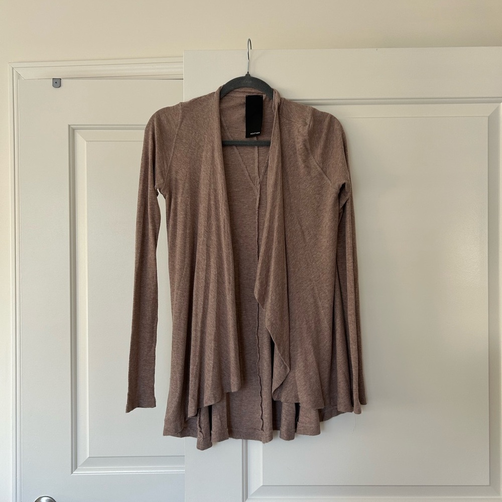 Elegant Brown Women's Cardigan